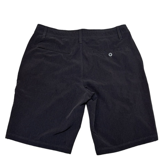 Men's Hang Ten 32 Medium Khakis Chino Black Shorts Hybrid Casual Stretch Golf - Picture 4 of 11